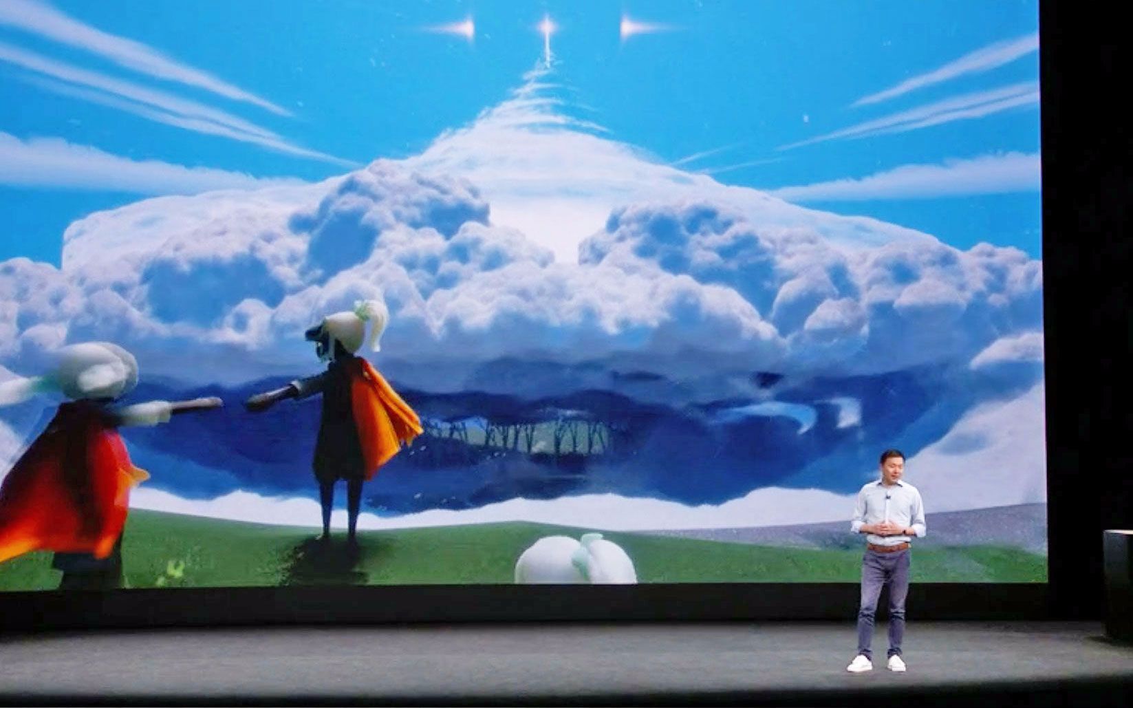 【卡姐翻译】《sky光遇》陈星汉在苹果发布会上的介绍_哔哩哔哩_bili