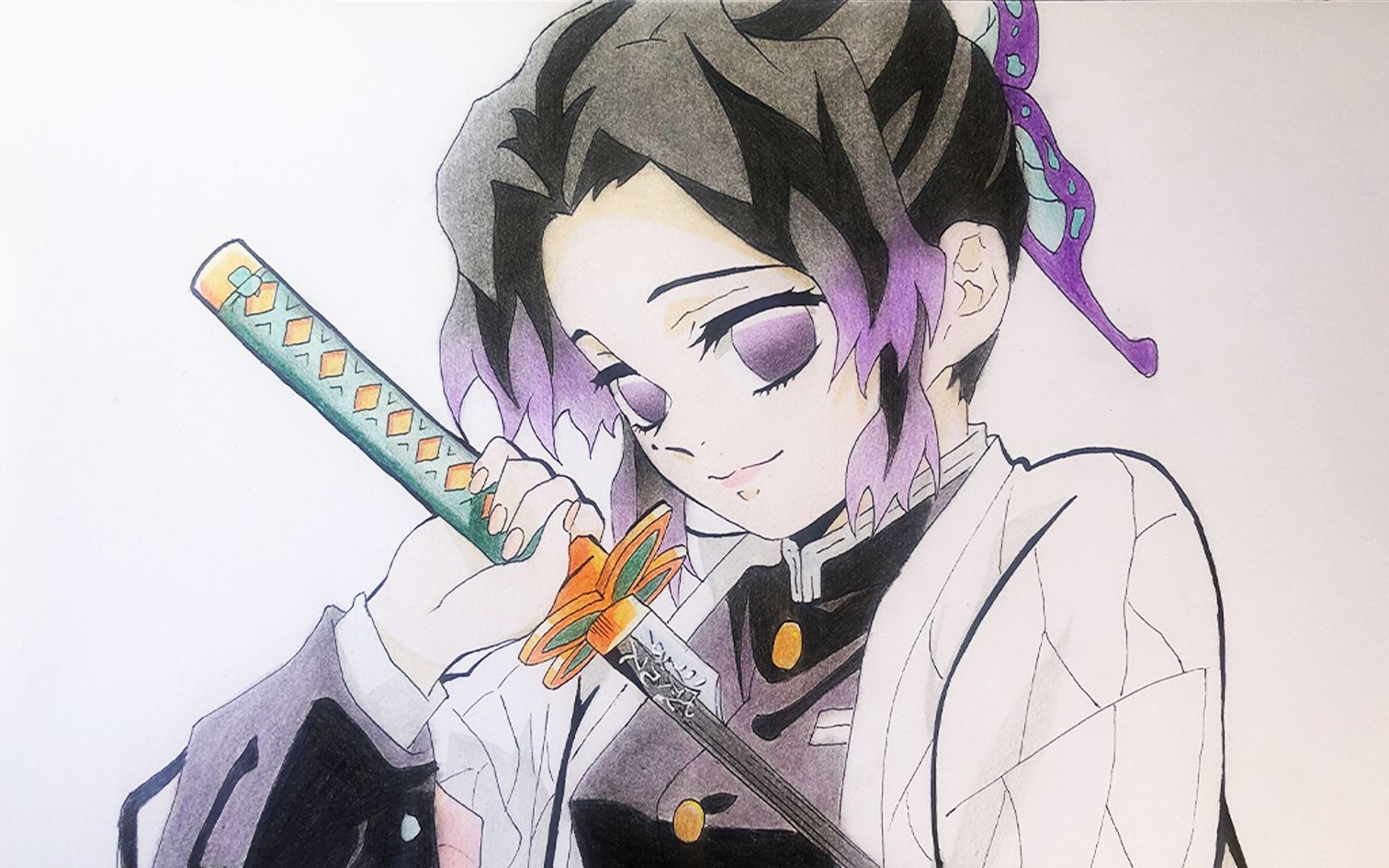 【彩铅练习】鬼灭之刃蝴蝶忍