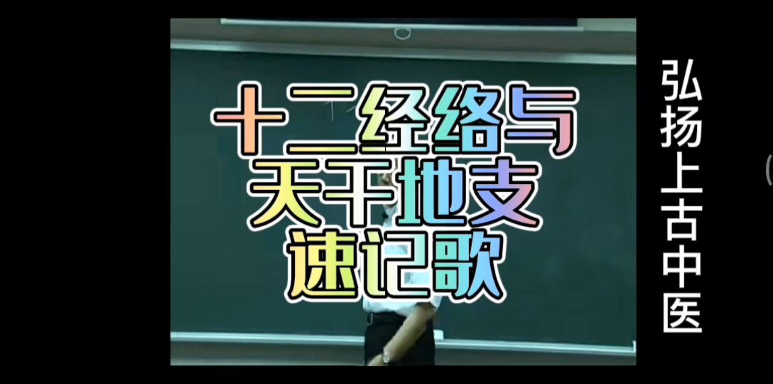 中医入门速记歌:十二经络与天干地支的关系哔哩哔哩bilibili