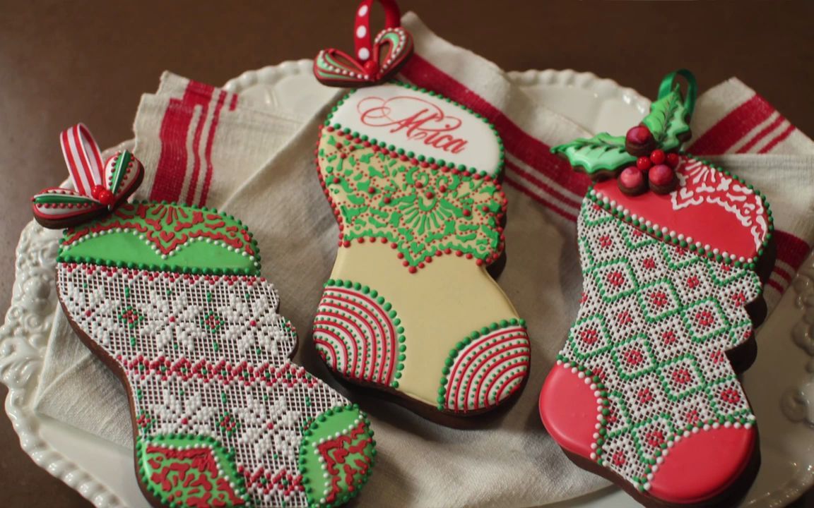 教你制作3d圣诞袜饼干_哔哩哔哩_bilibili
