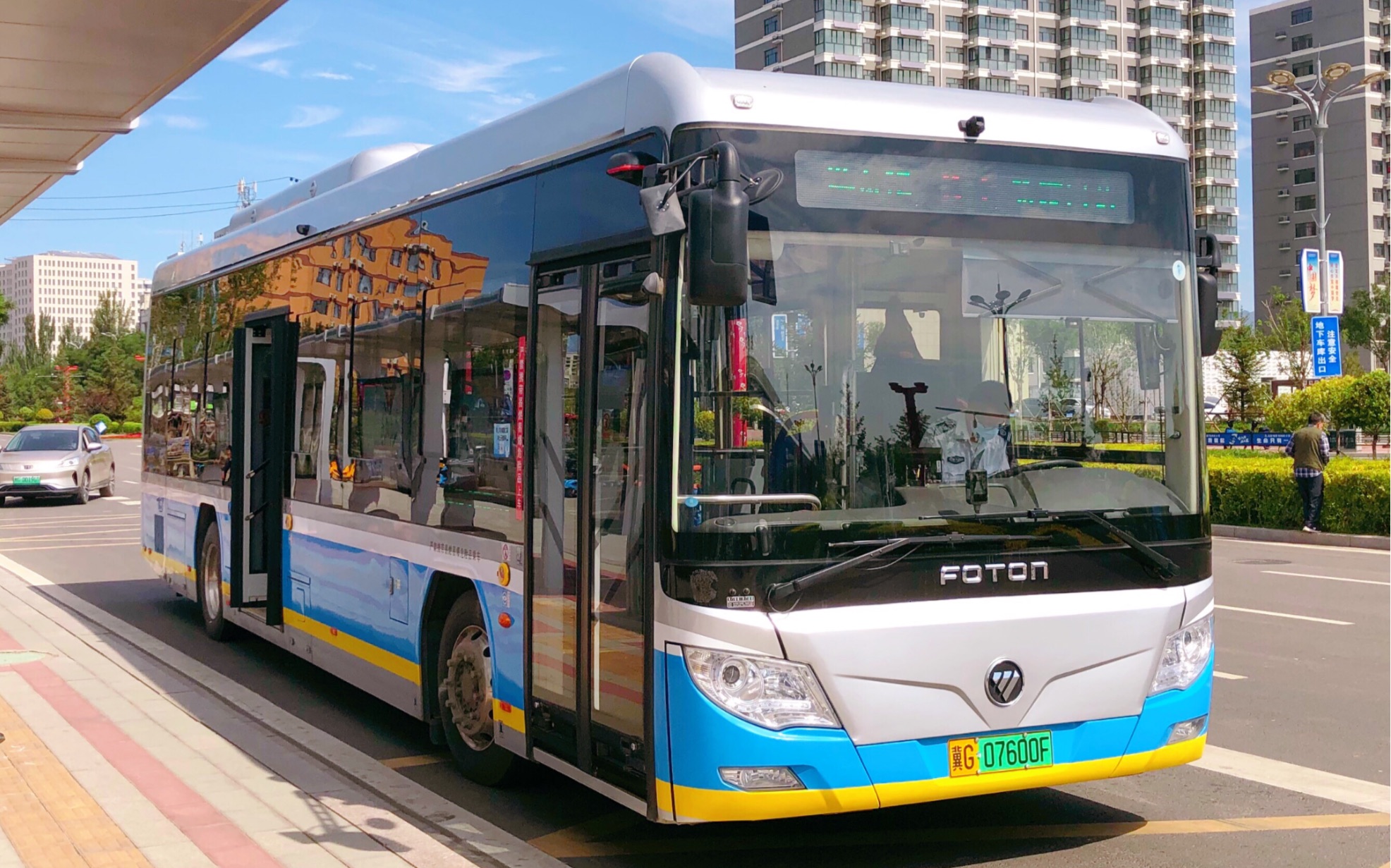 福田氢能源城市客车bj6123fcevch-3运行片段