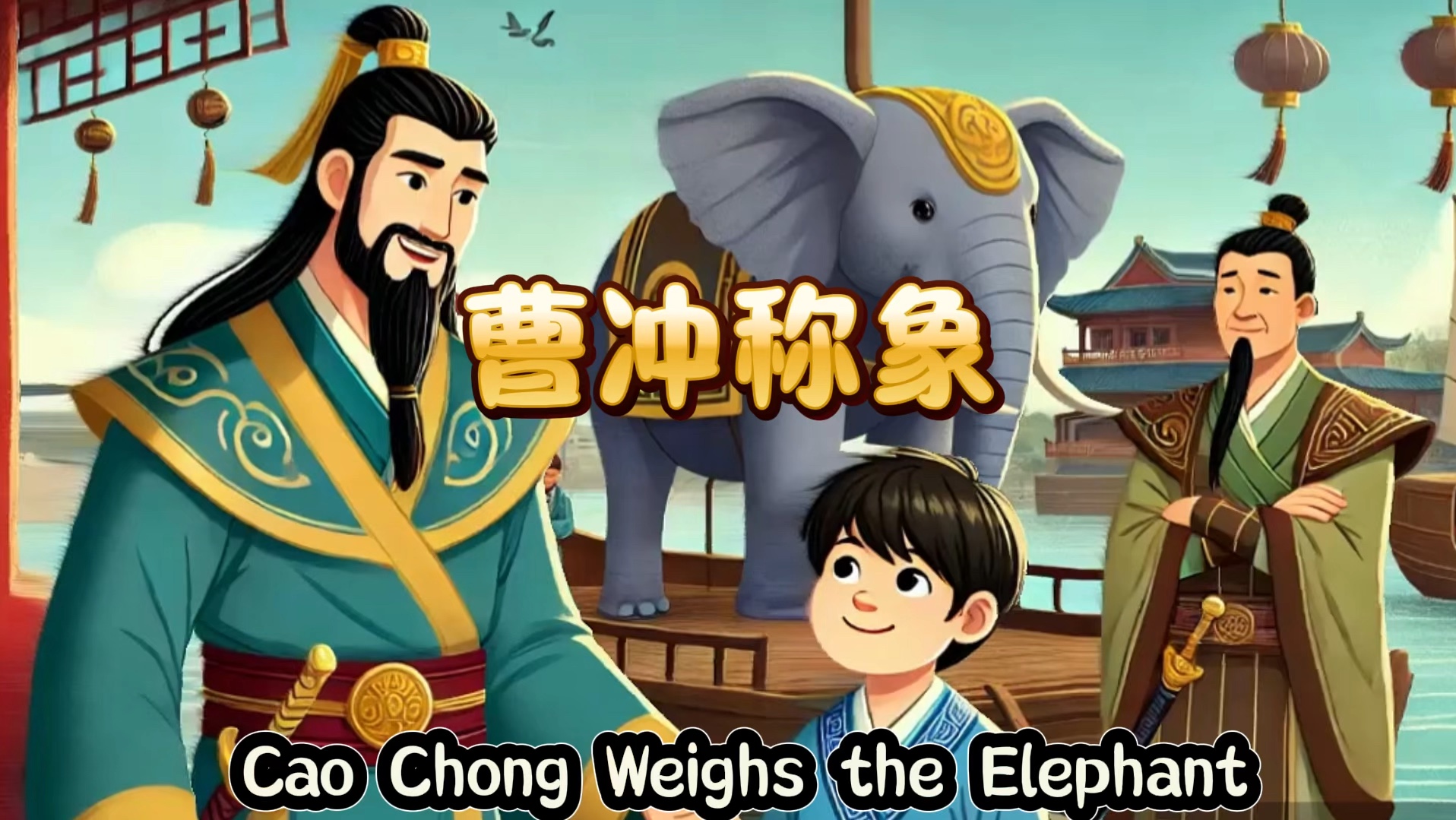 曹冲称象，英语演讲素材，用英语讲中国故事，孩子喜欢听愿意讲
