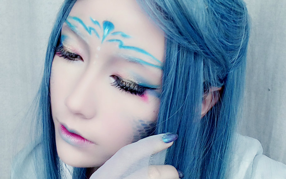 【司徒的烂妆教】鲛人妆 苦手的鳞片由万用的发网来拯救!