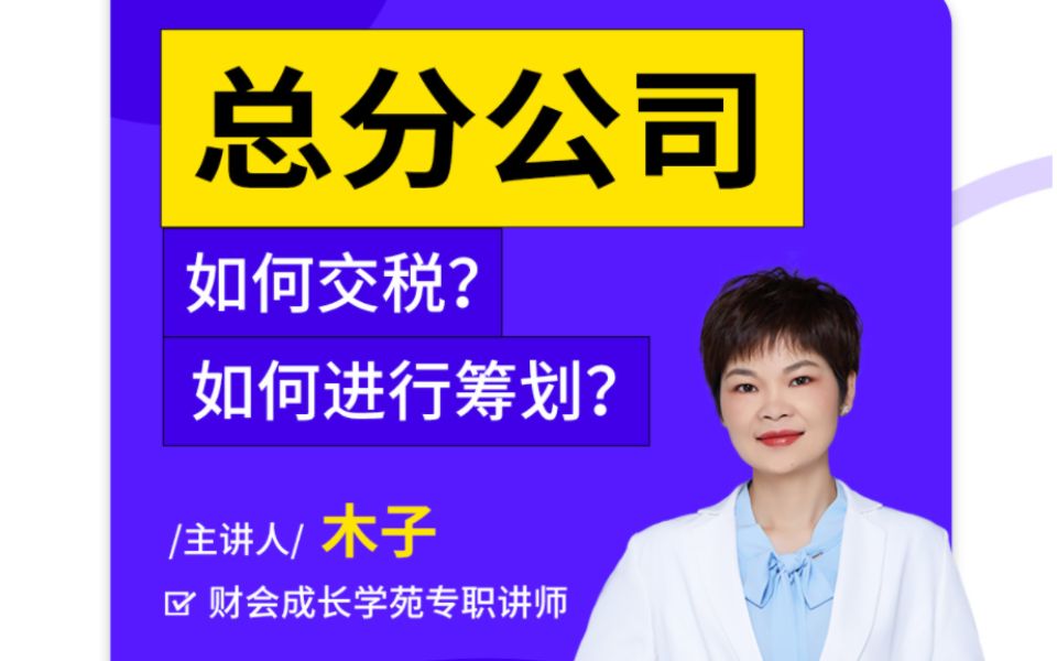 金四下,总分公司各种税费不知如何处理?委派人员社保/个税不懂筹划?哔哩哔哩bilibili