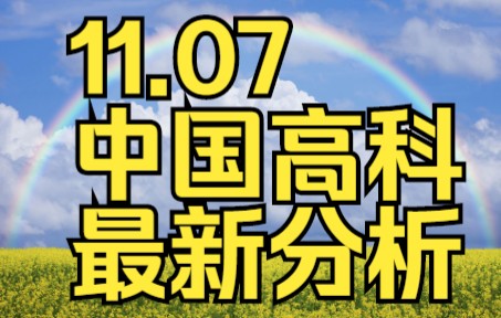 11.07中国高科:主力大幅流出?!韭菜们慌了吗?哔哩哔哩bilibili