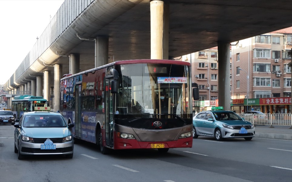 【大连公交】8路"新车"们五四广场发车