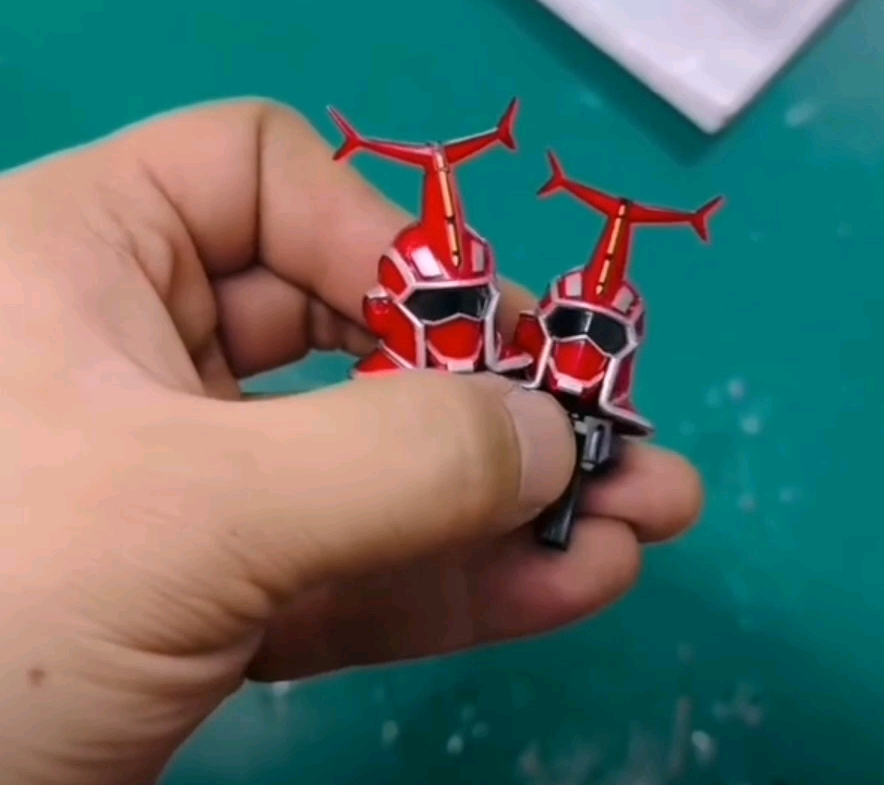 闪点模玩 卡布达:头部接缝漆面 发光效果 小臂接缝