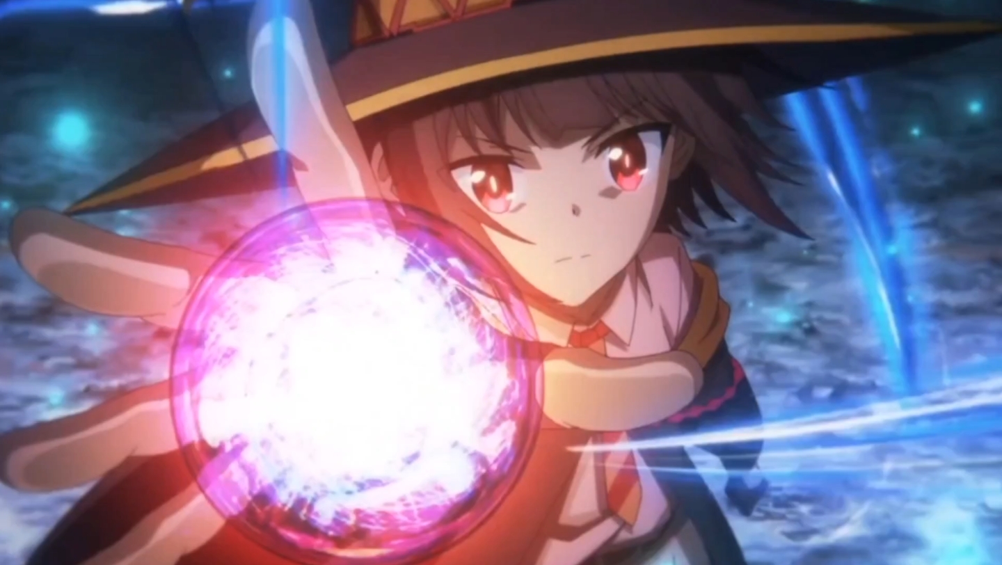 惠惠的首次爆裂魔法,真是超燃超酷了!