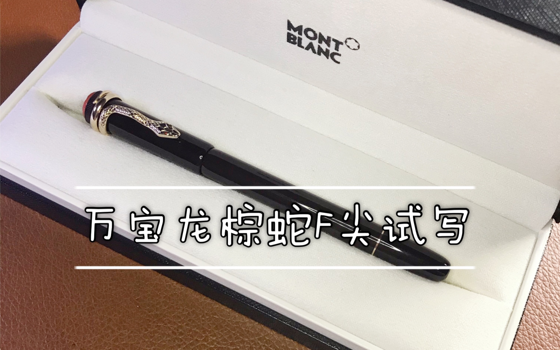 活动  一个平淡(且无聊)的万宝龙棕蛇f尖试写&粗细对比