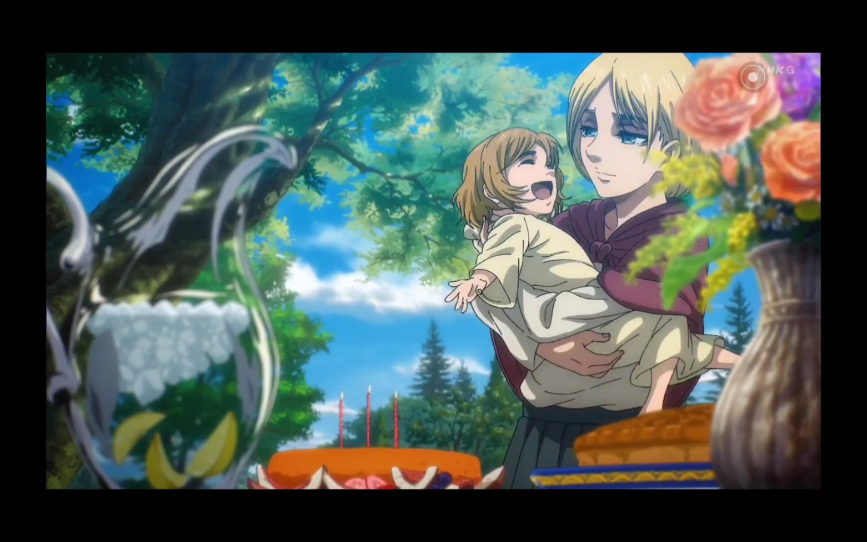 进击的巨人完结篇后篇,希斯特利亚女王的最后出场画面(慢放不适请长按