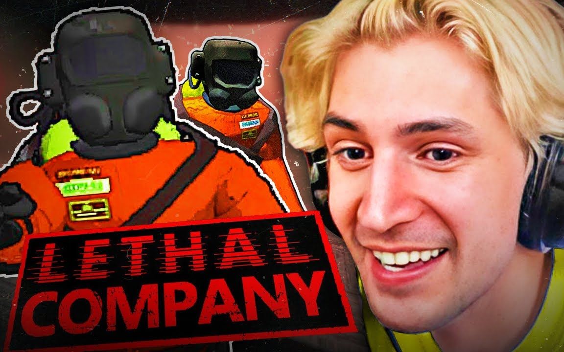 xqc玩多人生存恐怖游戏《lethal company致命公司》
