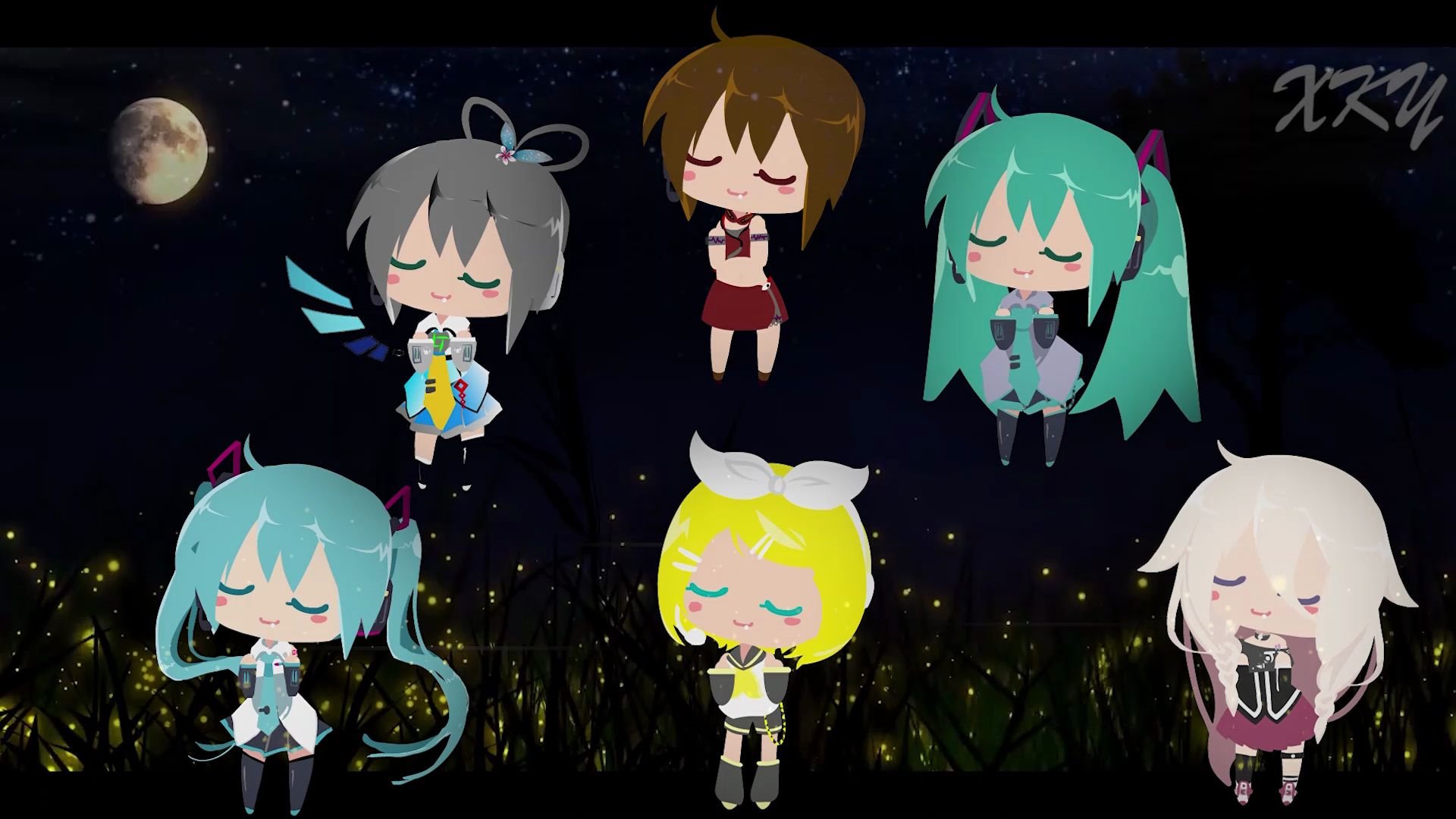 《虫儿飞》小初音工作室【miku,rin,ia,meiko,洛天依】共同奉献哔哩哔哩bilibili