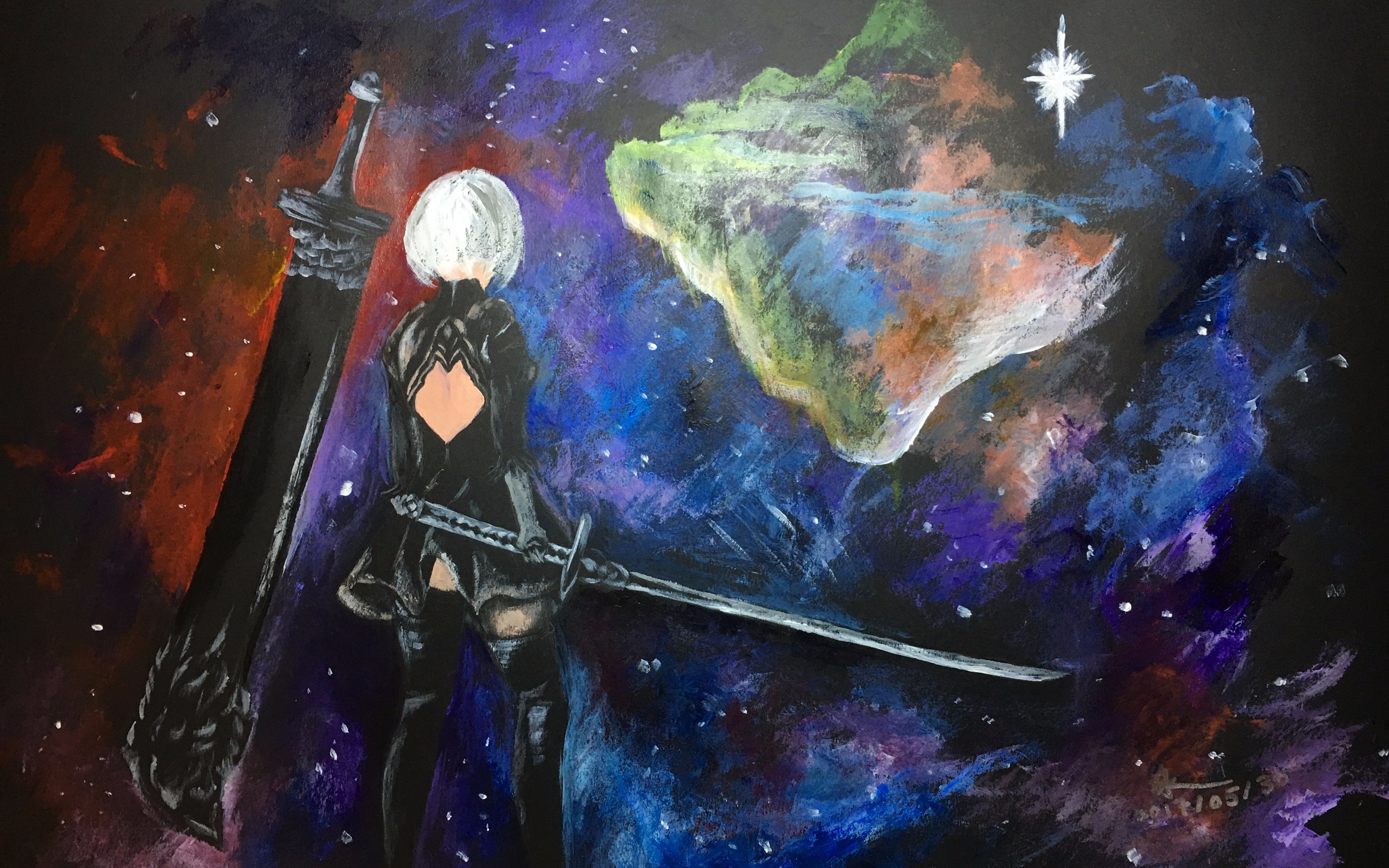 【手绘】2b - 尼尔:机械纪元