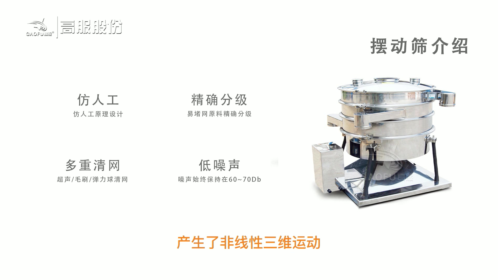 摆动筛又称摇摆筛的仿人工设计原理设计哔哩哔哩bilibili