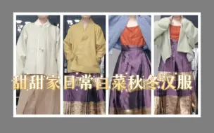 Download Video: 朴实简略的日常白菜秋冬汉服上衣展示