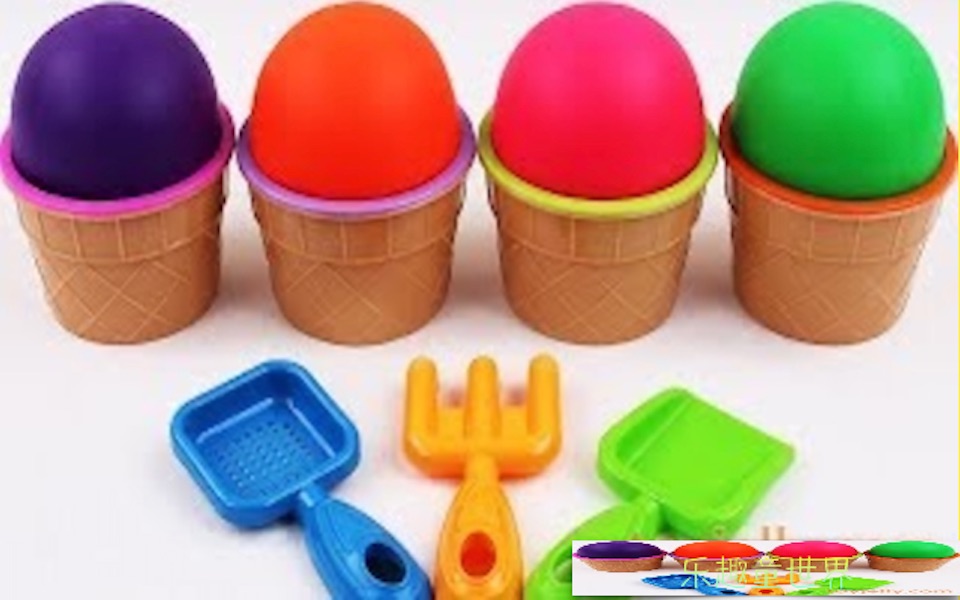 [图]4 色 Play Doh 冰淇淋杯玩具总动员惊喜蛋米老鼠惊喜蛋童谣 儿童DIY 玩具