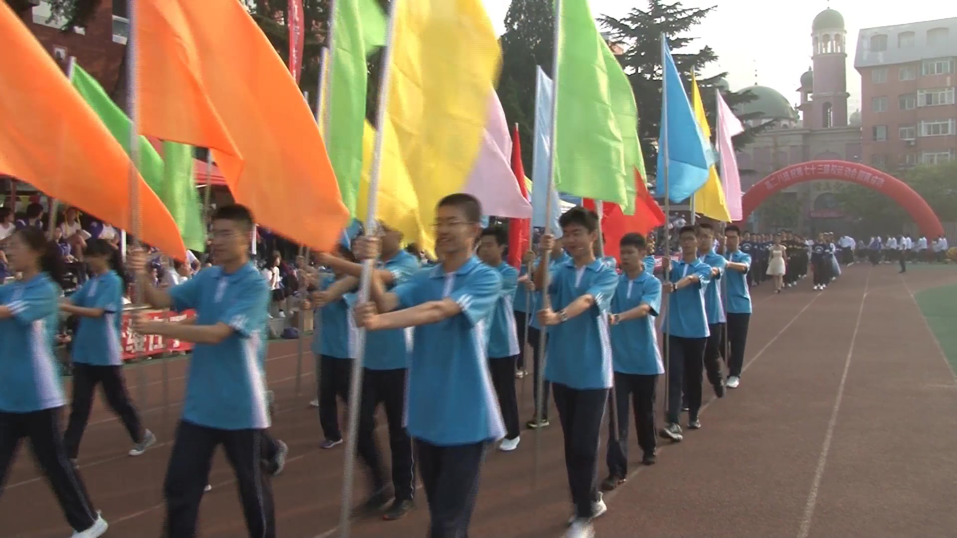 大连市第一中学2019年运动会开幕式(视角一)哔哩哔哩bilibili