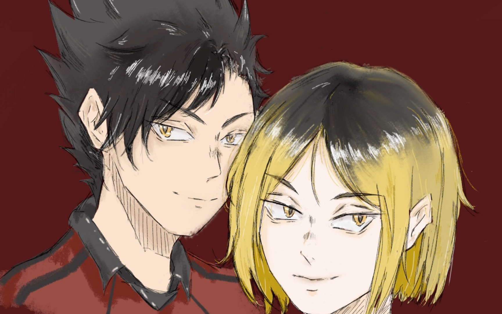 嘿嘿又来一张#幼驯染#黑尾铁朗孤爪研磨