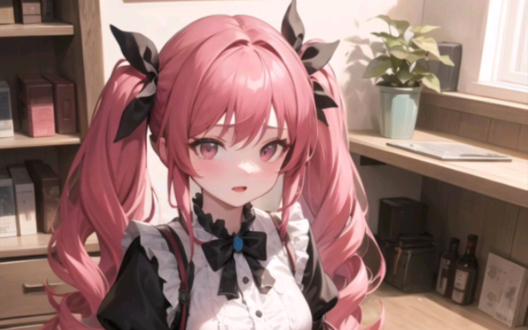 粉色双马尾妹妹