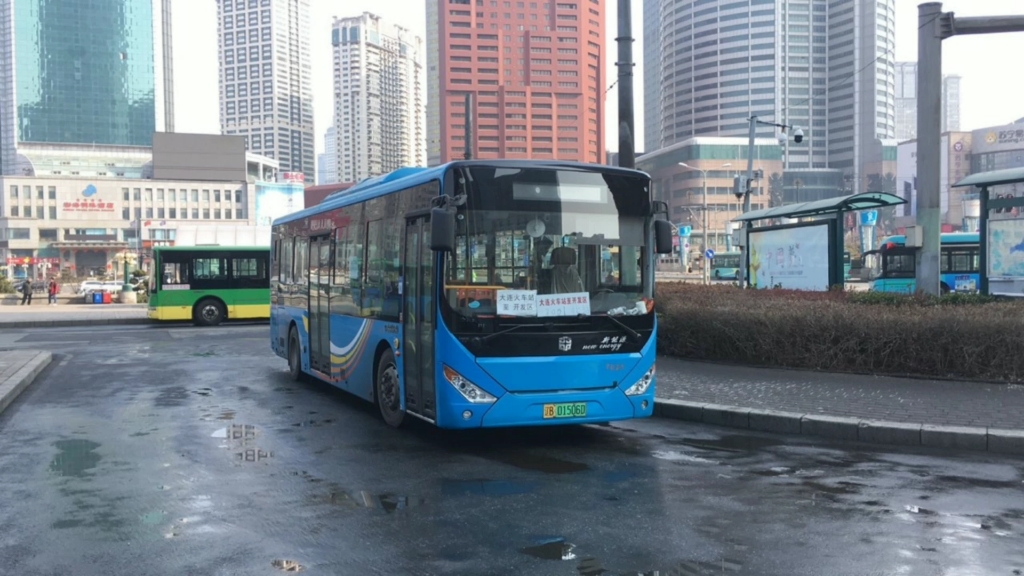 【大连公交】2001路 大连火车站→保税区南门 前方展望 延时摄影 全程