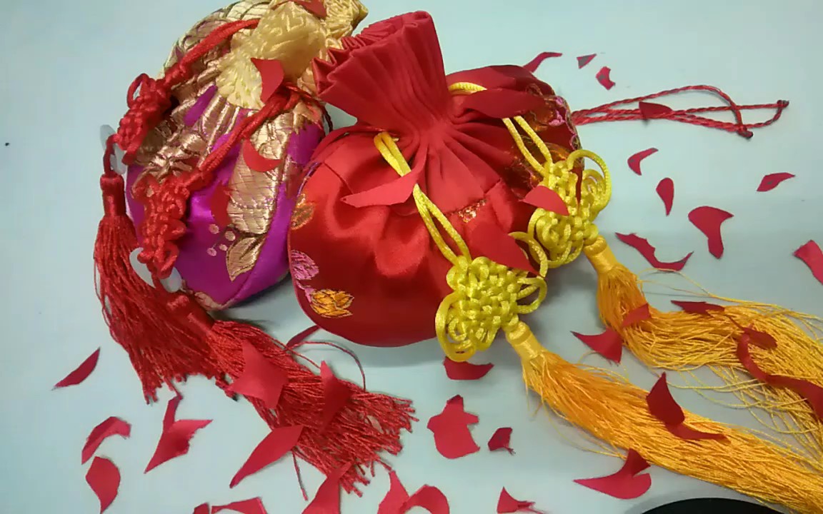 【手工制作】荷包迎桃花,桃花梦游来.