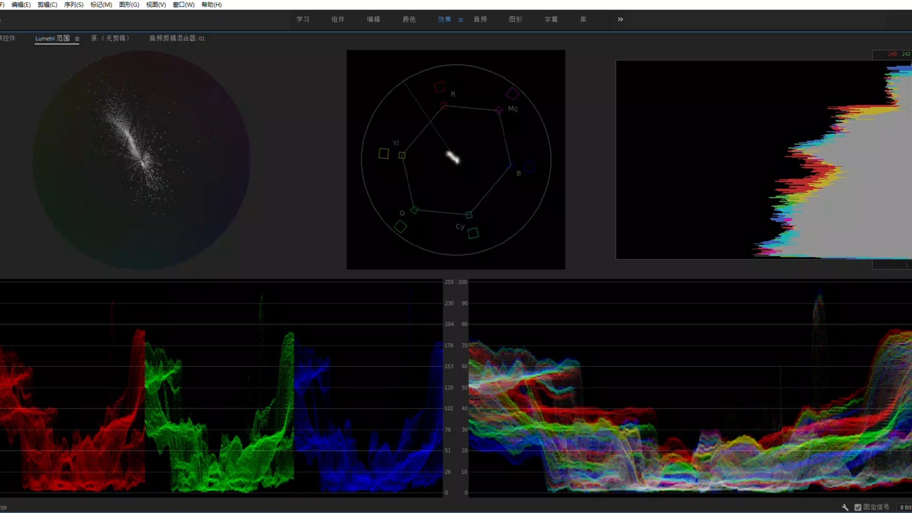 Adobe Premiere Pro 2022 | Lumetri 范围：… | apmp_s8edj5j