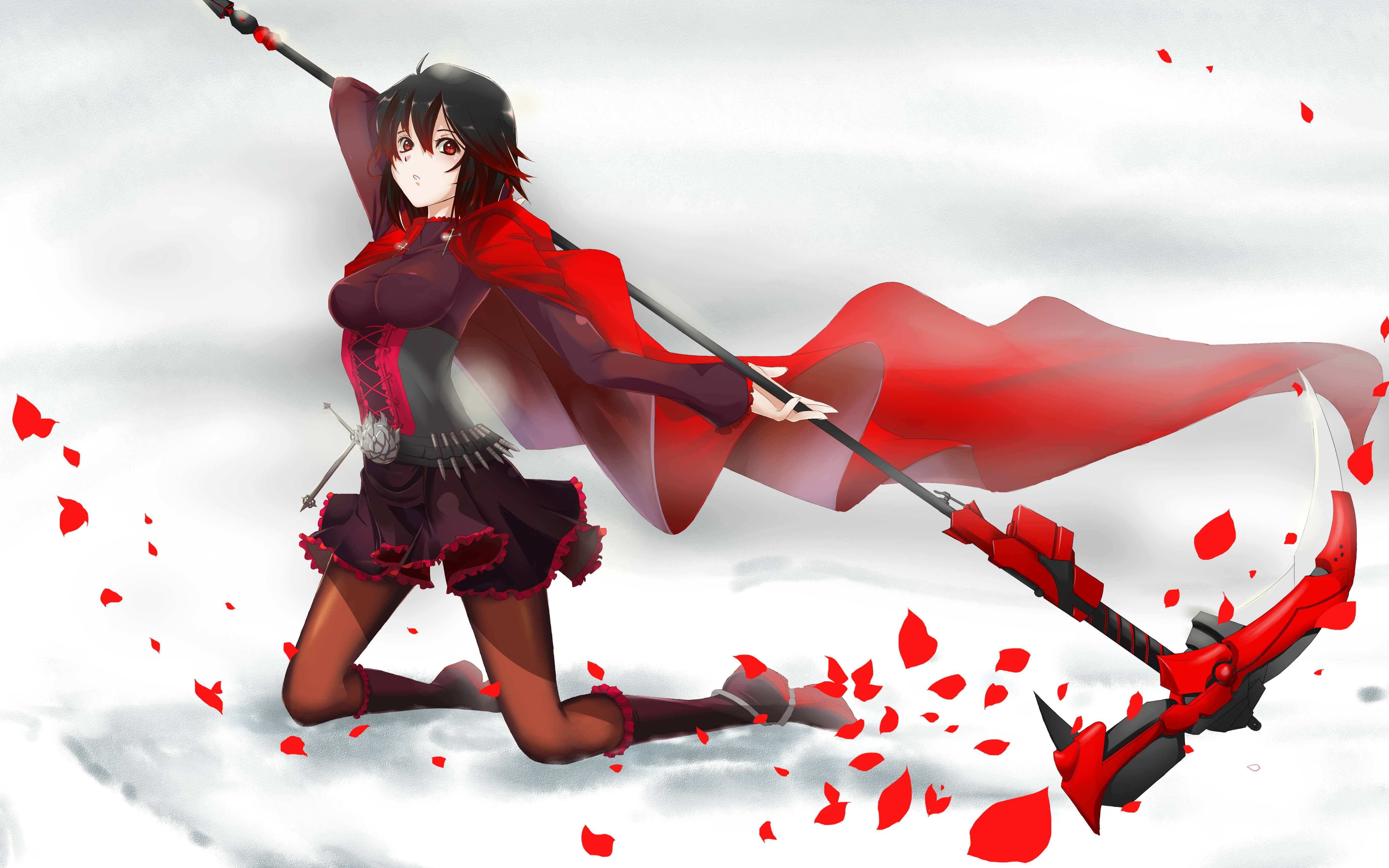 rwby小红帽挥镰斩大狼