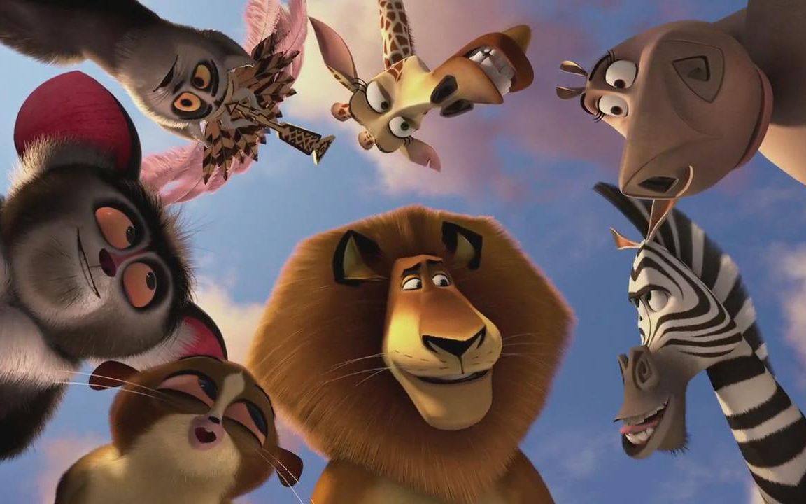动画电影马达加斯加3 四人英语配音素材适合4人英语消音素材 亚厉克斯