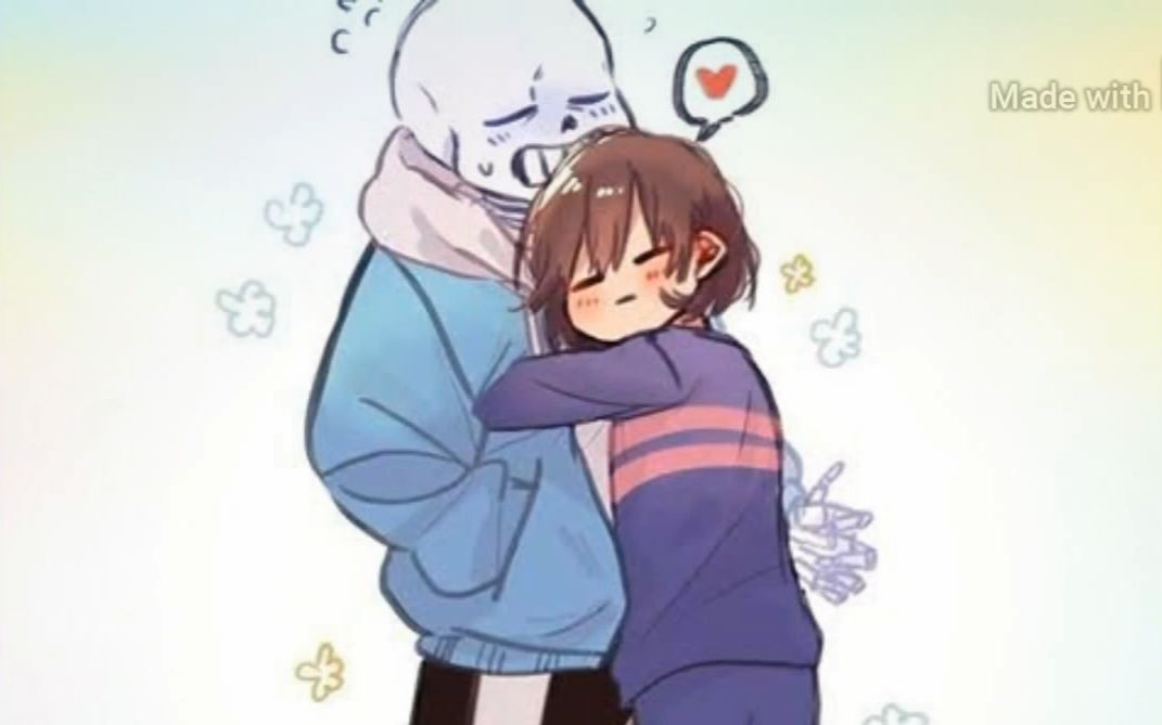 病娇sans×frisk图片