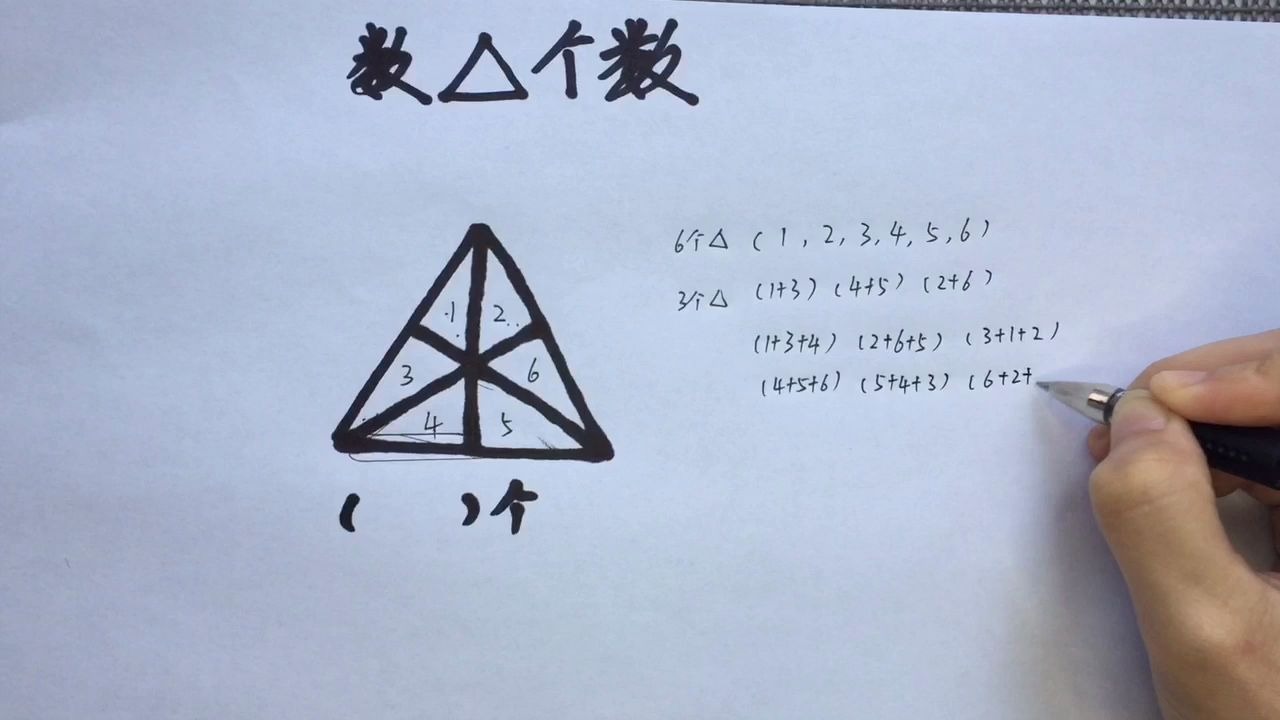 活动作品数三角形个数教你不漏数的方法