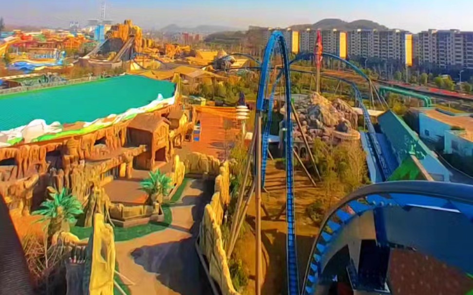 南京欢乐谷掠食者过山车第一视角