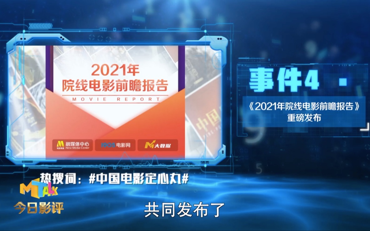 【今日影评】一周大事:《2021院线电影前瞻报告》,这颗定心丸滋味如何?哔哩哔哩bilibili