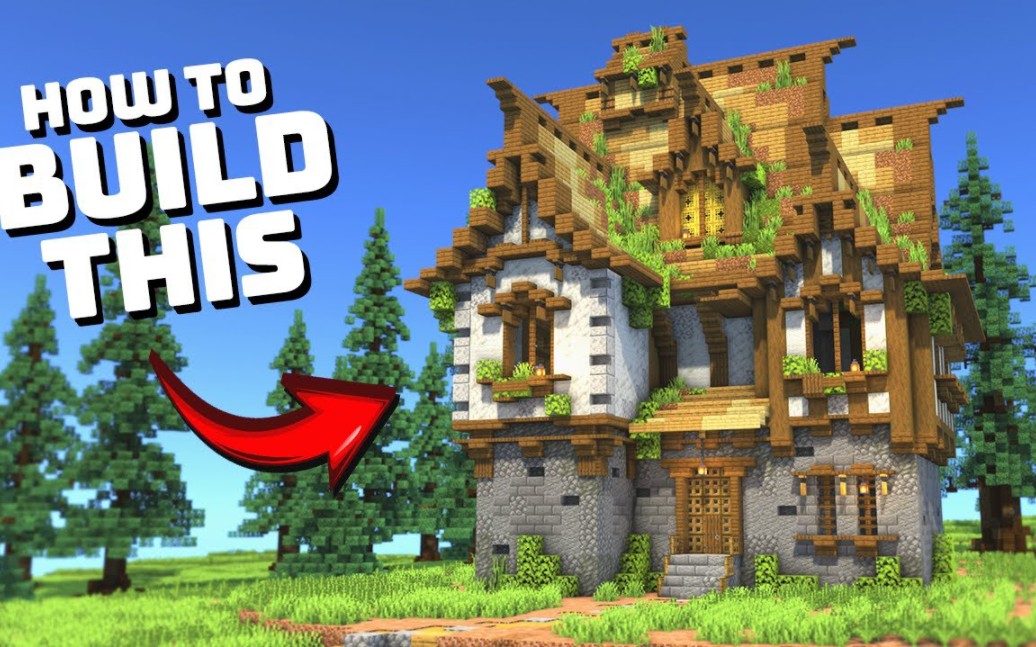 【我的世界建筑教程】如何建造杂草丛生的中世纪房屋