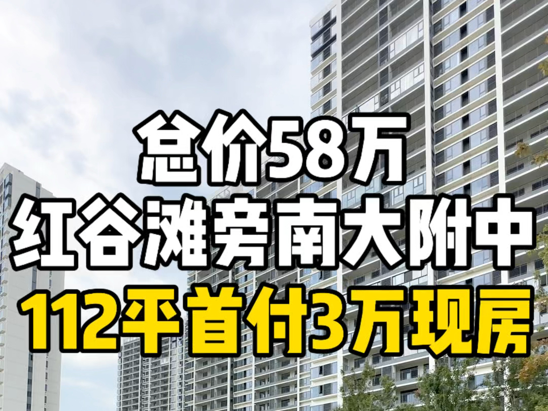 总价58万,首付3万,捡漏南昌红谷滩旁112平现房读南大附小附中.哔哩哔哩bilibili