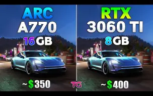 Download Video: ARC A770 16GB vs RTX 3060 Ti 8GB | 最新驱动下2K分辨率8款游戏对比测试 | 作者：Testing Games