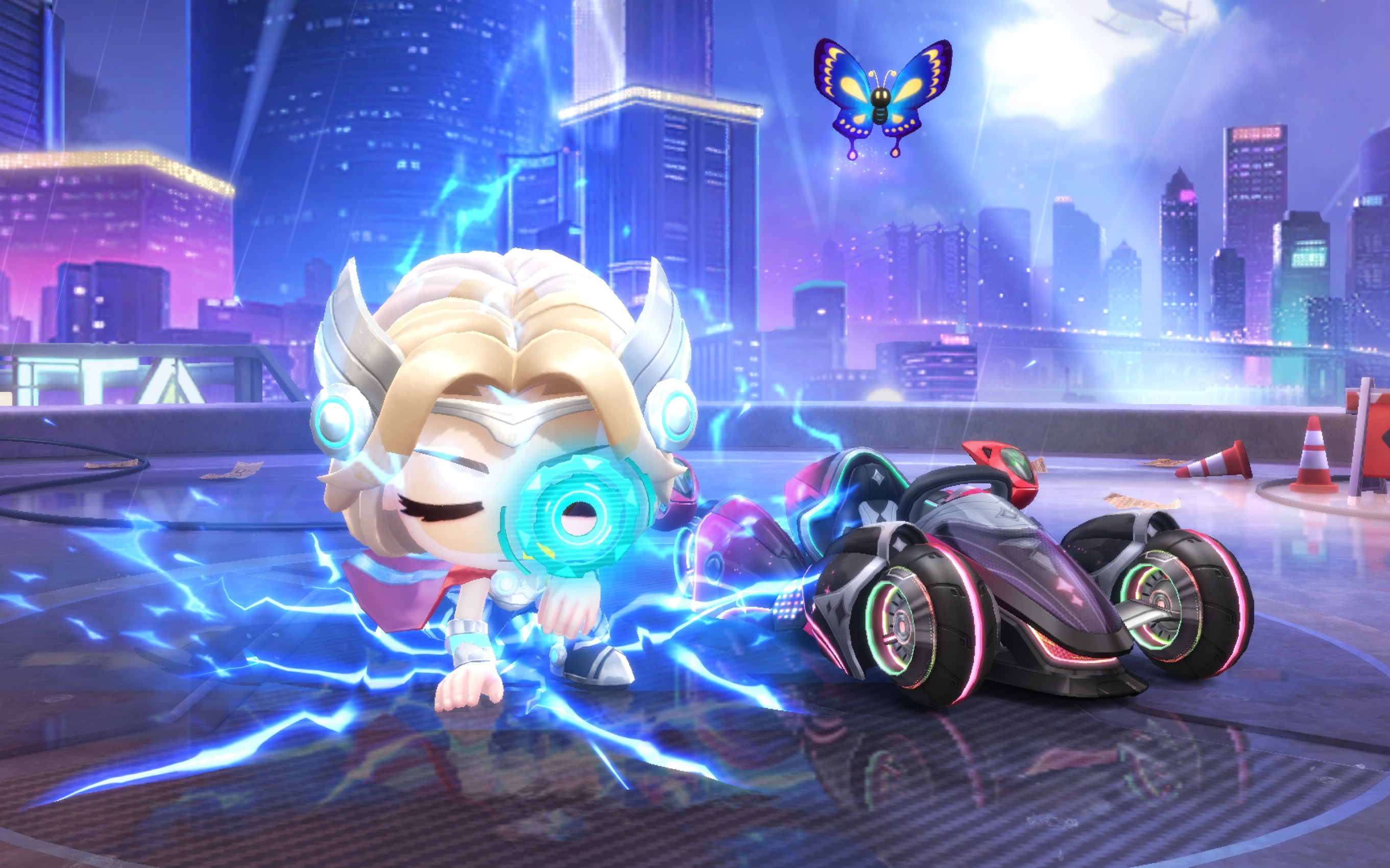 阿特密斯全喷漆展示 特殊色 月光降临 跑跑卡丁车手游_跑跑卡丁车