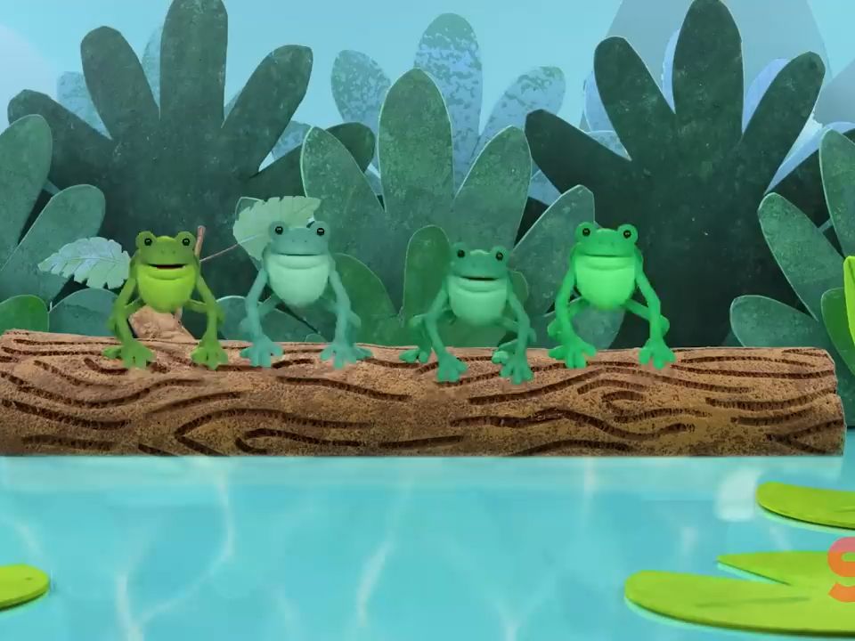 [图]Five Little Speckled Frogs featuring The Super Simple Puppets _ Kids Songs _ Sup