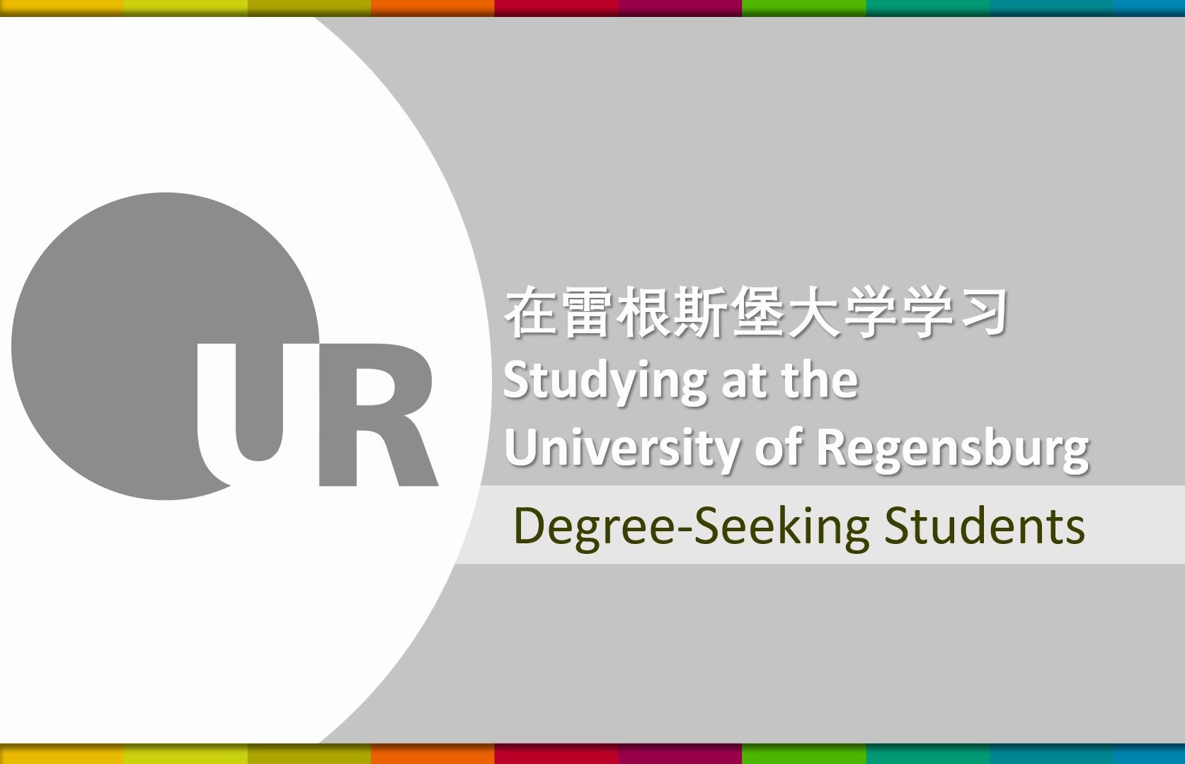 2024德国雷根斯堡大学在线讲座