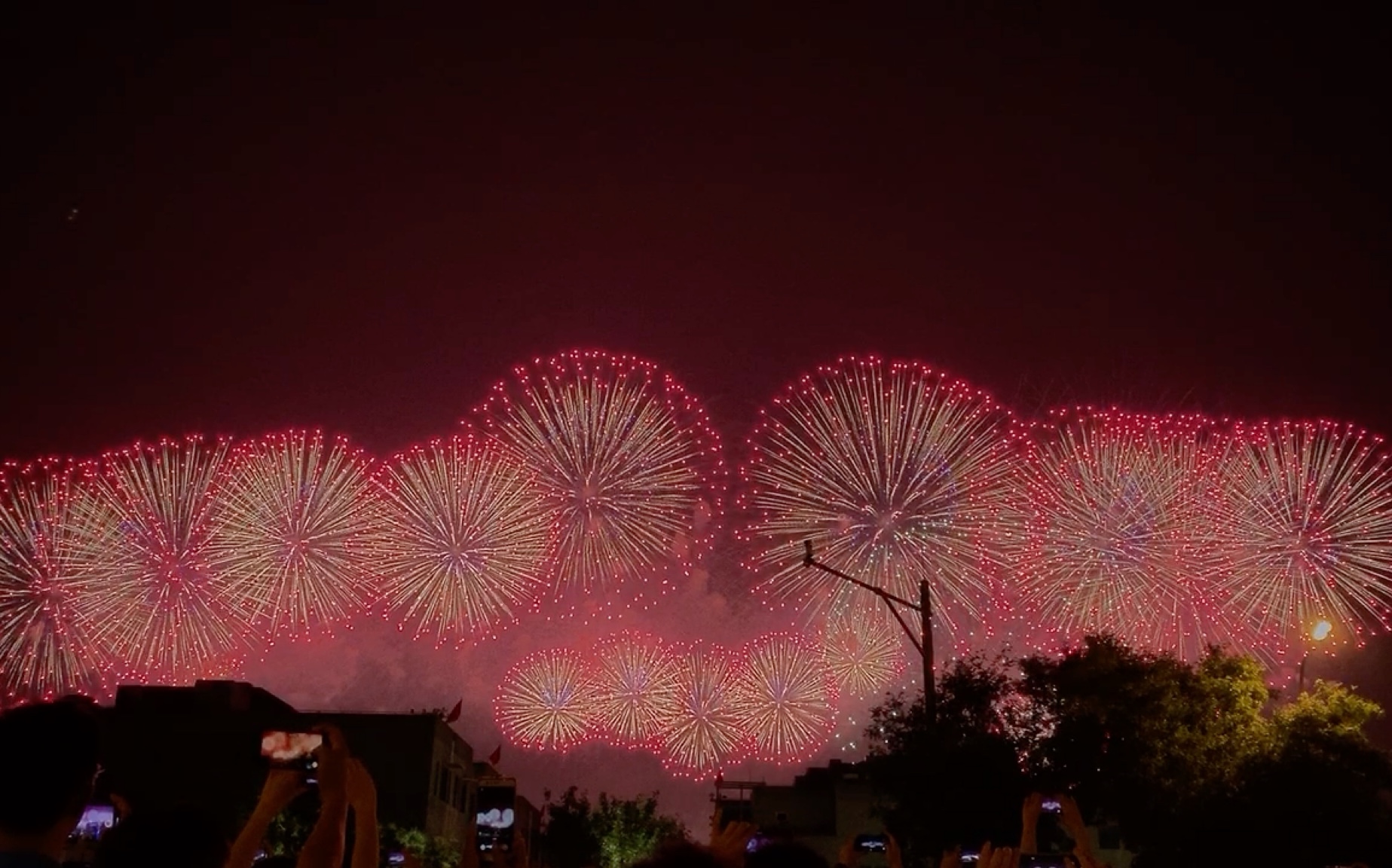 [图]北京国庆70周年烟火表演