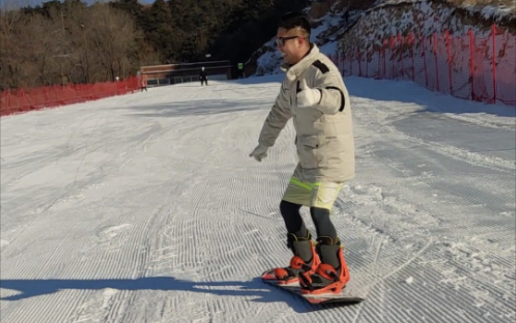 2023/12/20郝迅達山西省長治市神農滑雪場單板滑雪記錄-我要我快樂