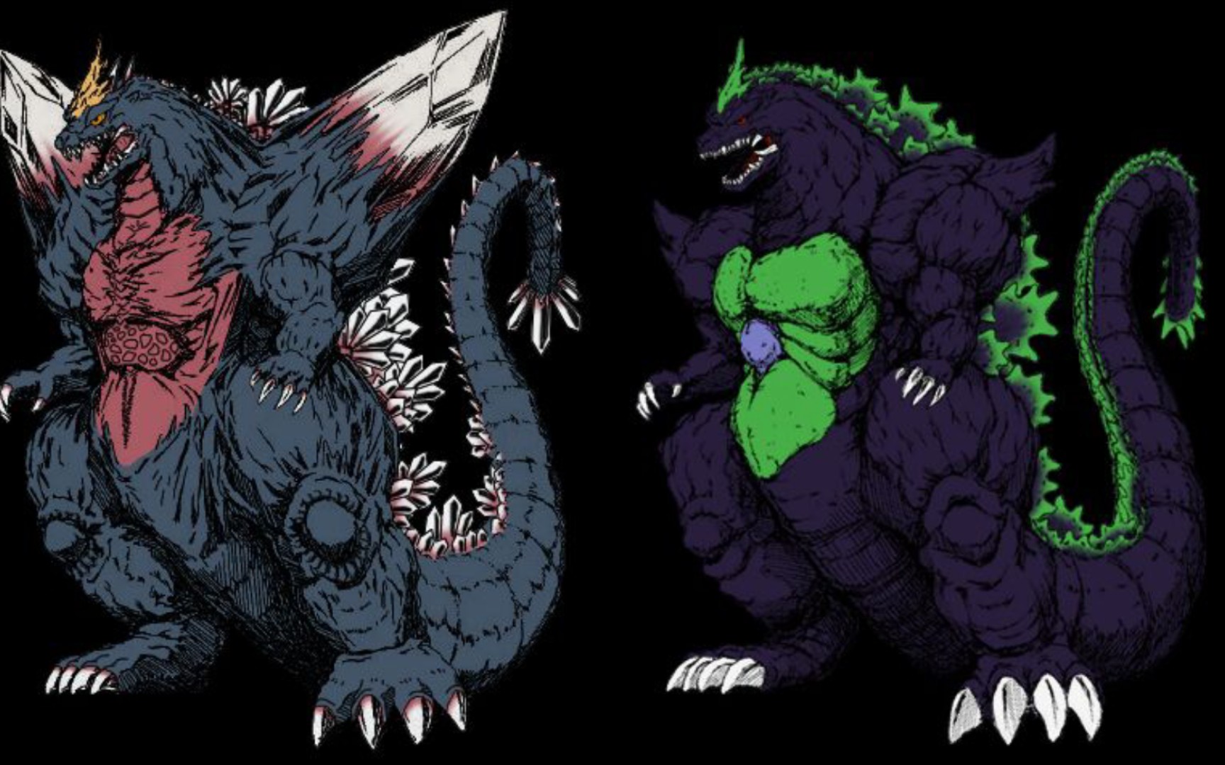 [dc2/超级哥斯拉]自制模型展示 超g 太空哥斯拉原型.