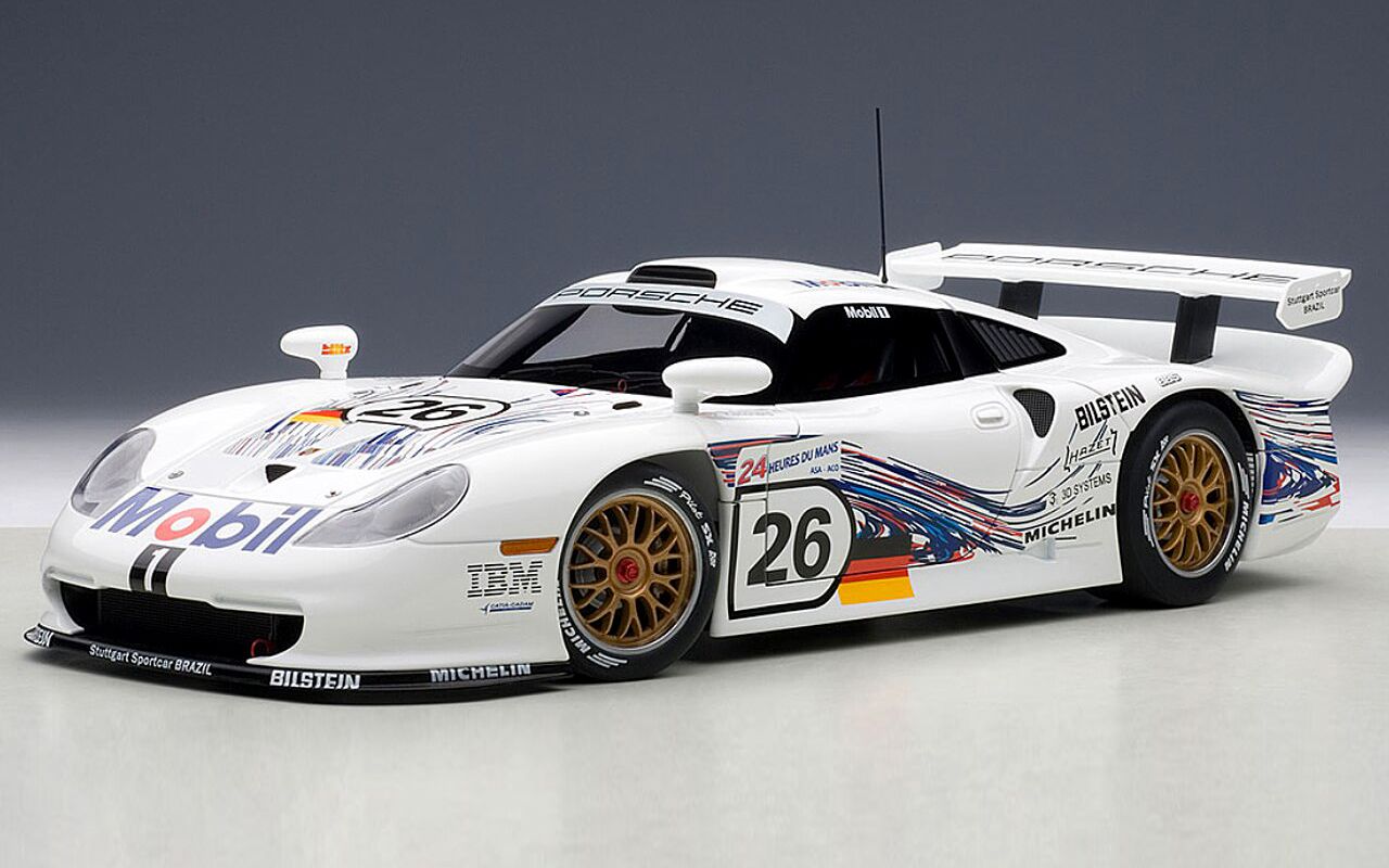 【汽车模型】autoart 1:18 保时捷 911 gt1 勒芒1997年【赛车】 起飞