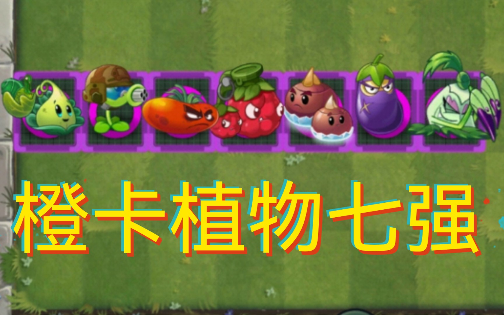 [pvz2][植物大战僵尸2]橙卡植物七强