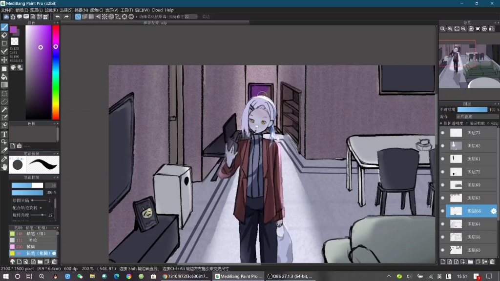 绘画过程卡慕sama回家的地狱领主