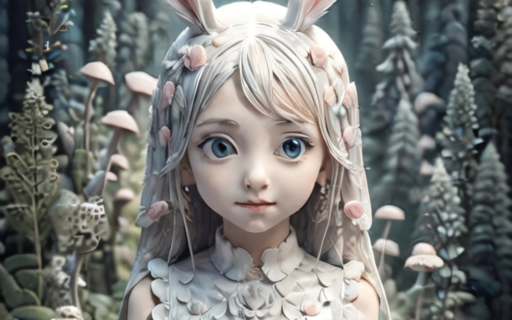 美图分享第五期:ai绘画3d森林少女 图包自取