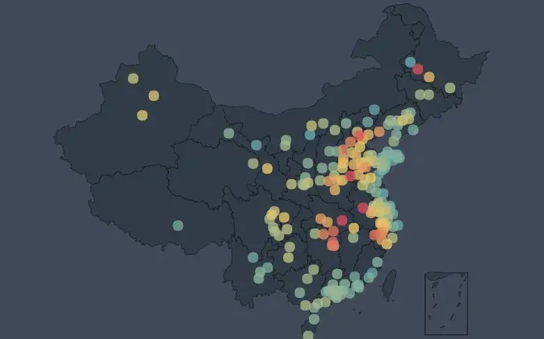 Vue + Echarts + 地图 (即兴发挥)哔哩哔哩bilibili