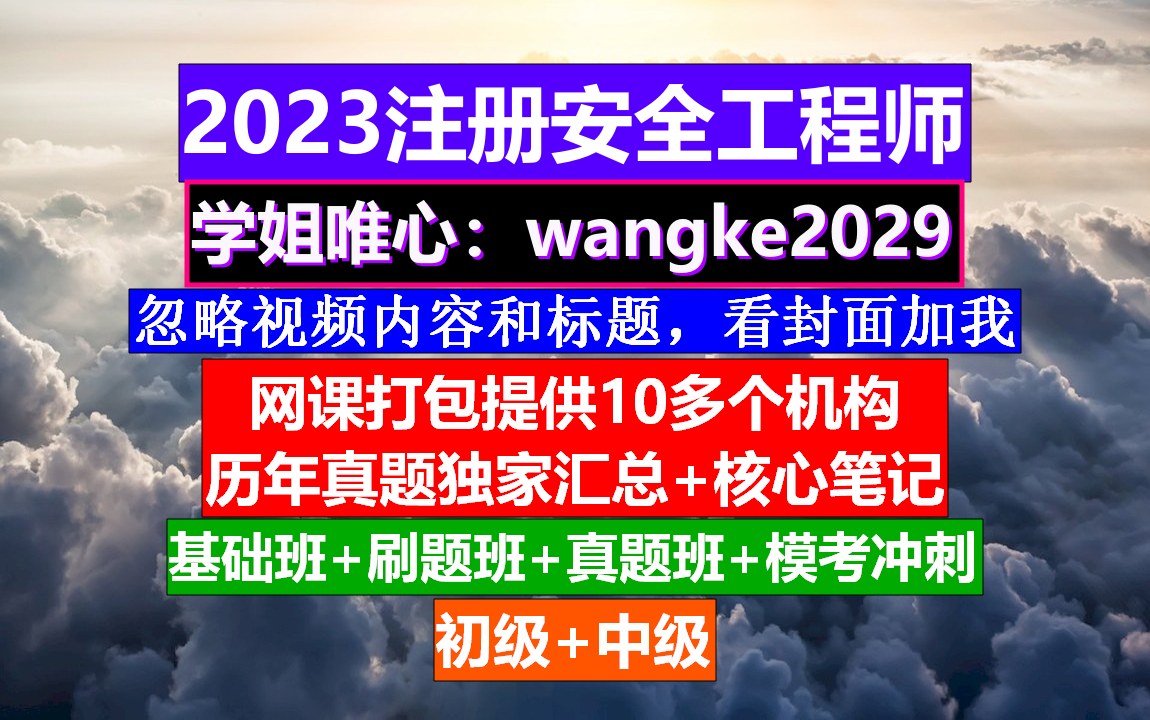 23年中级注册安全工程师《安全生产专业实务》道路运输安全和其他安全,注册安全工程师免费课程,注册安全工程师哪四门哔哩哔哩bilibili