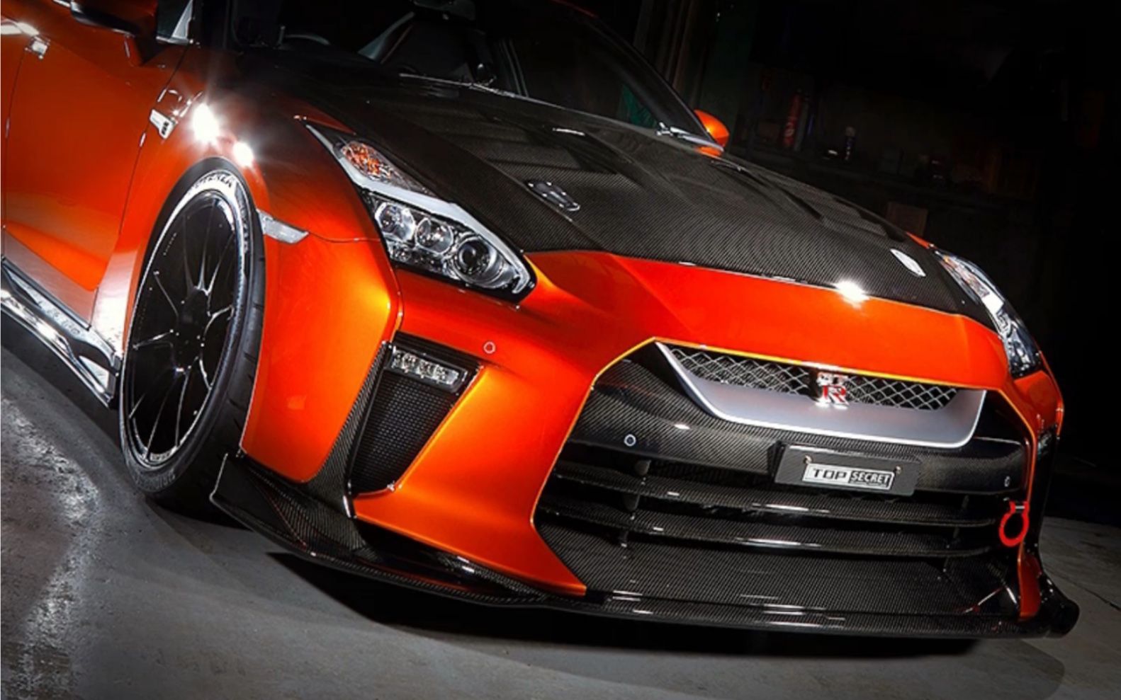 日产gt-r 改装top secret车身套件大包围