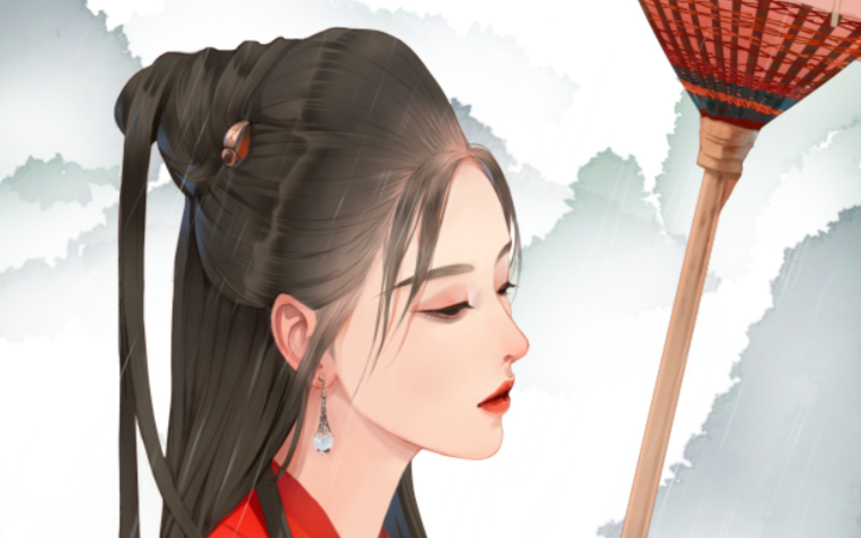 古风美人绘画过程陈都灵古装