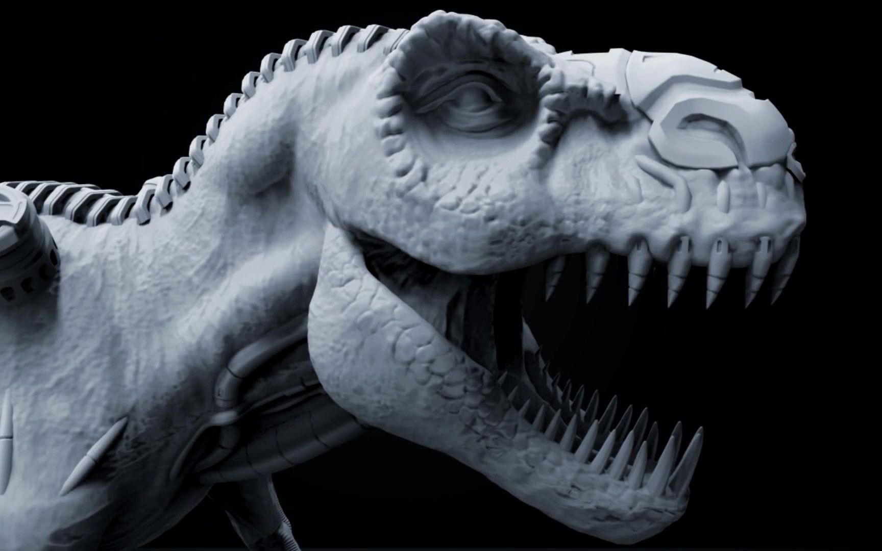 【3d建模】#2使用zbrush制作恐龙3d模型,zb雕刻快来看看吧!